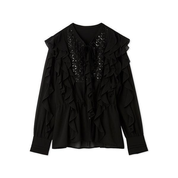 ブラウス シャツ 「L.B CANDY STOCK」ビジューフリルブラウス レディース