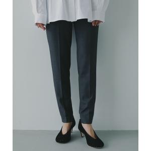 スラックス パンツ ストレッチテーパードパンツ レディース