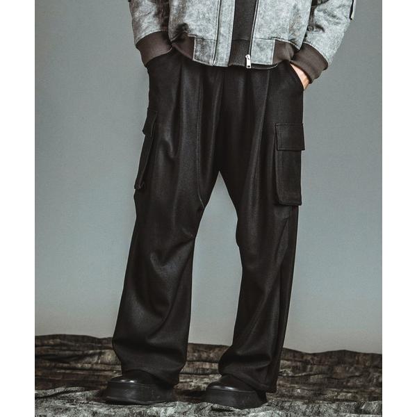 ワイドパンツ カーゴパンツ 「NO ID.」Easy Baggy Parachute Cargo T...