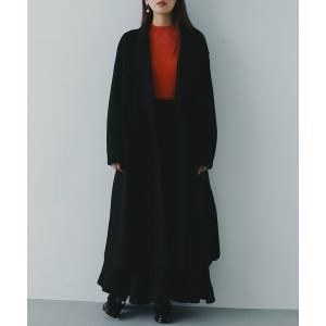 コート チェスターコート スムースポンチロングコート レディース