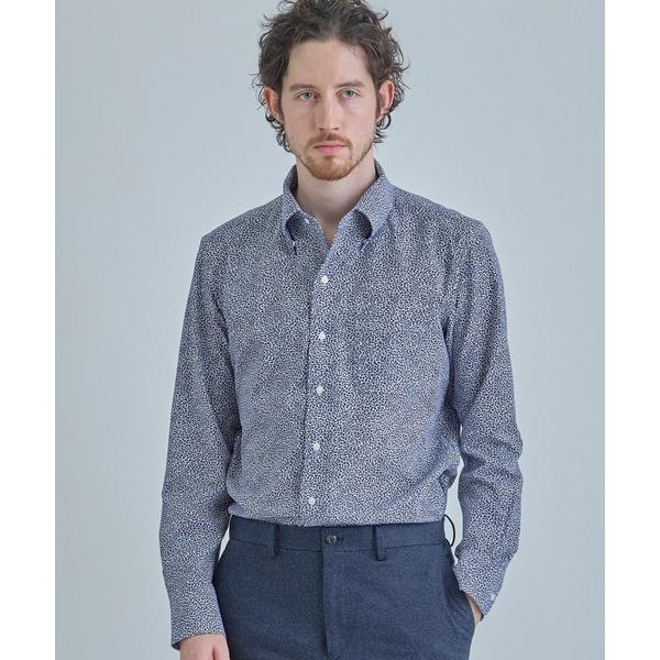 シャツ ドレスシャツ「ACTIVE TAILOR/アクティブテイラー」ドットエアーフラワープリントド...