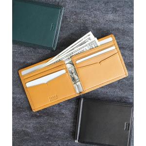 財布 「TAKEO KIKUCHI /タケオキクチ」クロードII マネークリップ 羊革 メンズ レディース