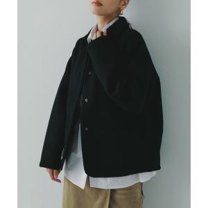 ブルゾン アウター ウールショートジャケット レディース