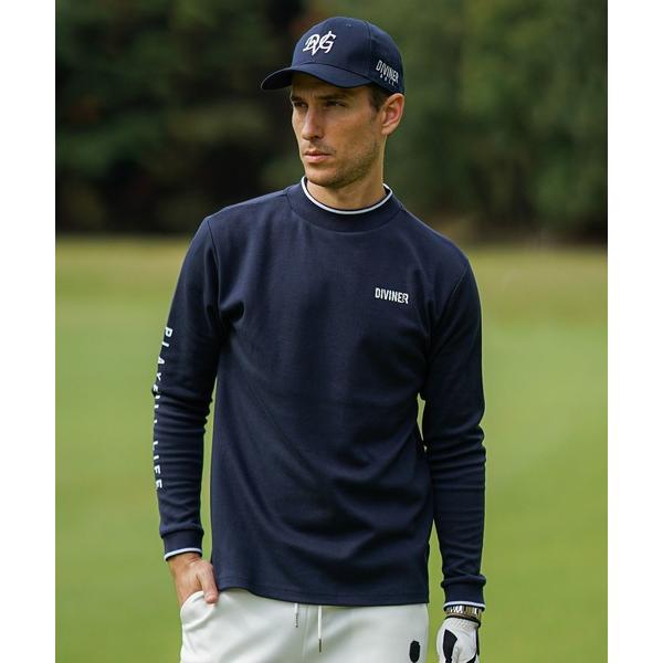 ゴルフ 「DIVINER GOLF」ネックラインモックネックスウェット メンズ ゴルフウェア トレー...