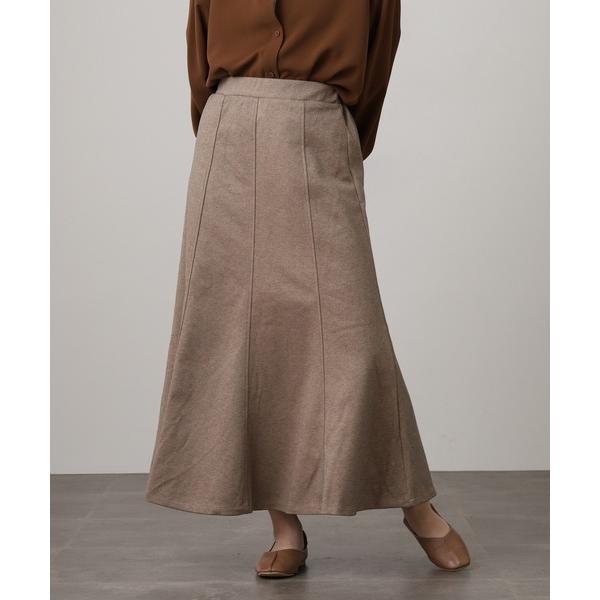 スカート lauleaウール風8枚ハギロングフレアー