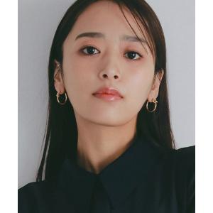 ピアス ノットアクセントフープピアス レディース