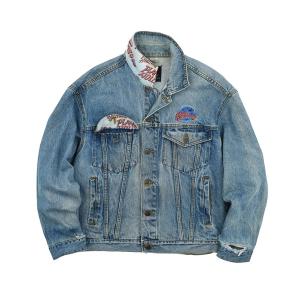 デニムジャケット gジャン 「USED」90’s PLANET HOLLYWOOD デニムジャケット メンズ レディース