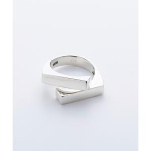 指輪 リング スクエアオープンシルバー925リング レディース