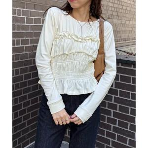 tシャツ 「体感＋4℃」ベアシャーリング裏起毛トップス レディース