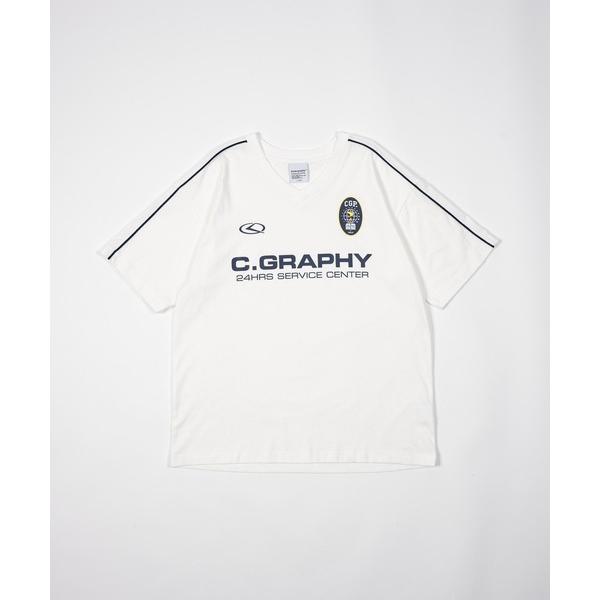 「codegraphy」 半袖Tシャツ MEDIUM ホワイト メンズ