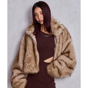 ブルゾン アウター 「ZOZO限定！！」エコファー ダブルジップ ショートコート レディース