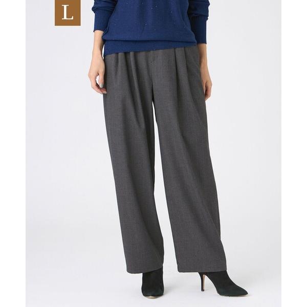 パンツ 「L」「カタログ掲載」「マシンウォッシャブル」ラメストライプタックバレルパンツ レディース