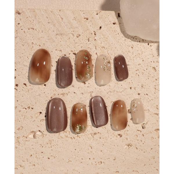 ネイルチップ ネイルシール 3D水光ネイルピンクグラデーションシルバードミラーラインオーバルネイルチ...