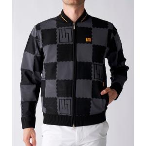ブルゾン アウター 「Loudmouth/ラウドマウス」手書き風ニットブルゾン　蓄熱裏地付き　ゴルフ メンズ レディース