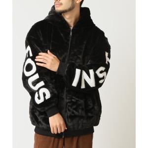 ブルゾン アウター バックロゴファーブルゾン メンズ