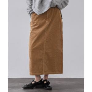 スカート コーデュロイナロースカート「洗濯機OK」
