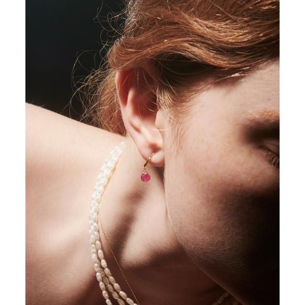 ピアス 「les bon bon」serendip ruby pierce/セレンディップ ルビー ...