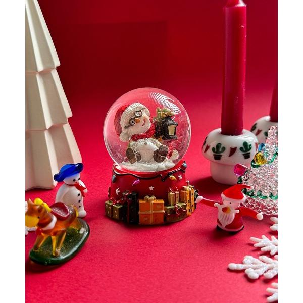 インテリア 10E9  クリスマス スノードーム スノーマン ベアサンタ