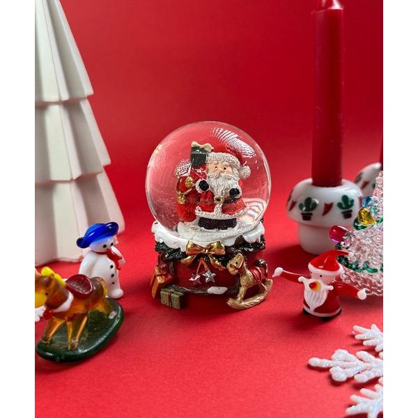 インテリア 10E10 クリスマス スノードーム サンタ くま オブジェ