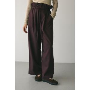 パンツ ウエストフリルギャザーパンツ レディース