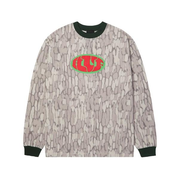 tシャツ WARPED CAMO LS KNIT TOP メンズ レディース