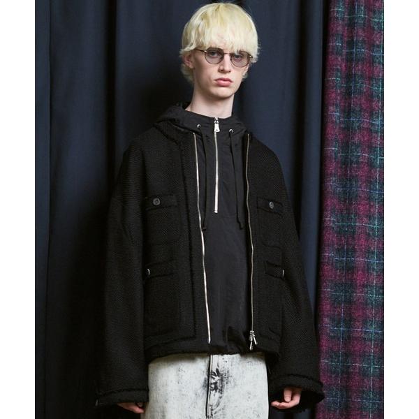 ジャケット ノーカラージャケット 「UNISEX」Collarless Tweed Jacket/ノ...