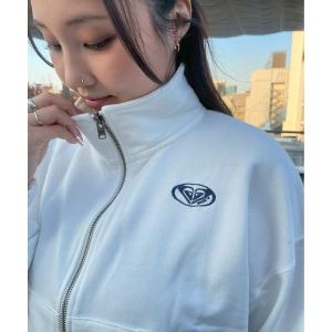 トレーナー スウェット PLANET RING ZIP/ロキシージップアップスウェットトレーナー(SET UP・セットアップタイプ可能・空港コーデ)｜ZOZOTOWN Yahoo!店