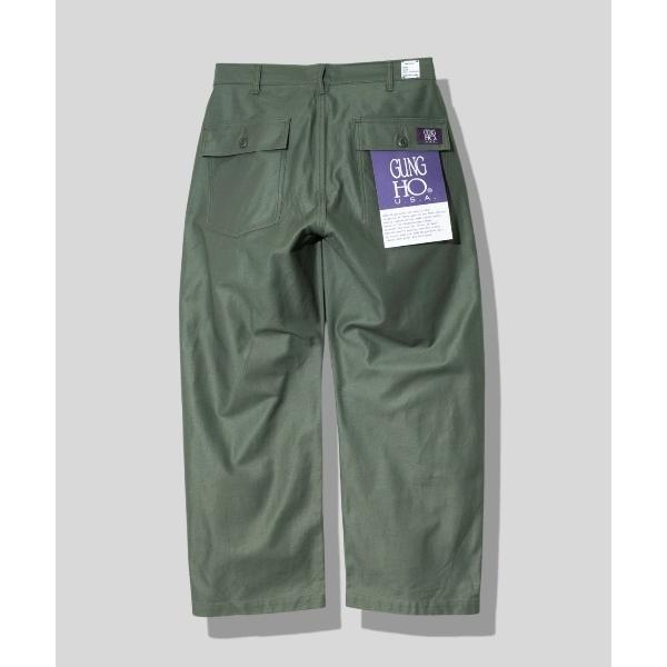 パンツ GUNG HO/ ガンホー　BACK STAIN 4POCKETS WIDE FATIGUE...