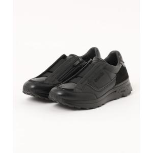 スニーカー 「bussola」撥水サイドジップスニーカー(95816U) レディース