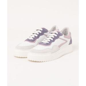 スニーカー 「QUSHELI」レースアップレザースニーカー(E5001E) レディース