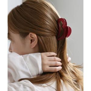 ヘアクリップ ハートフレームバンスクリップ