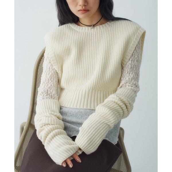 ニット セーター dual form vest knit レディース