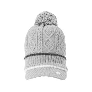 ニット帽 ニットキャップ ケーブル編み 庇付きニットキャップ レディース