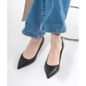 パンプス 「FABIO RUSCONI」ポインテッドトゥ レザー パンプス