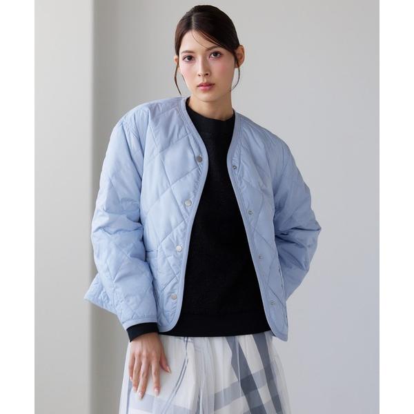 ダウンコート ダウンジャケット パイピングデザインラウンドヘムダウンジャケット レディース