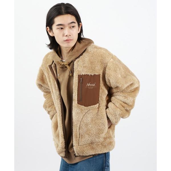 ジャケット ノーカラージャケット 「NANGA Mt.＆Sea(ナンガ)」別注フリースジャケット メ...