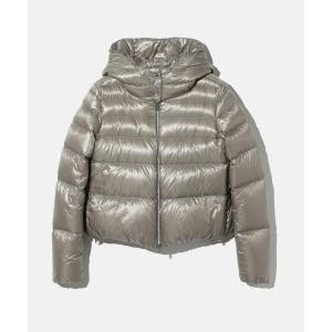 HERNO（ヘルノ） ダウンジャケット 42 グレー レディース : ZOZOTOWN