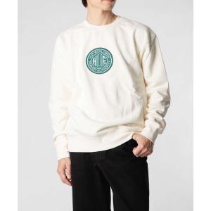 トレーナー スウェット HUF TRANSIT AUTHORITY CREWNECK ハフ トランジット オーソリティ アップリケ  スウェット メン