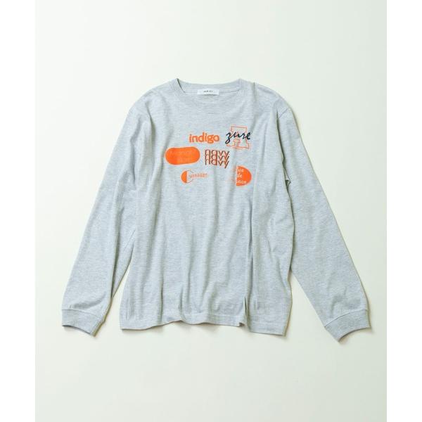 tシャツ Blue-Blue プリントロンT レディース