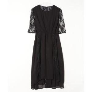 「PREFERIR」 半袖ワンピース LARGE ブラック レディース