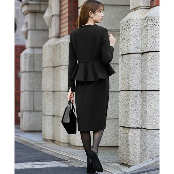 「Flolia」 スカートスーツ M ブラック レディース