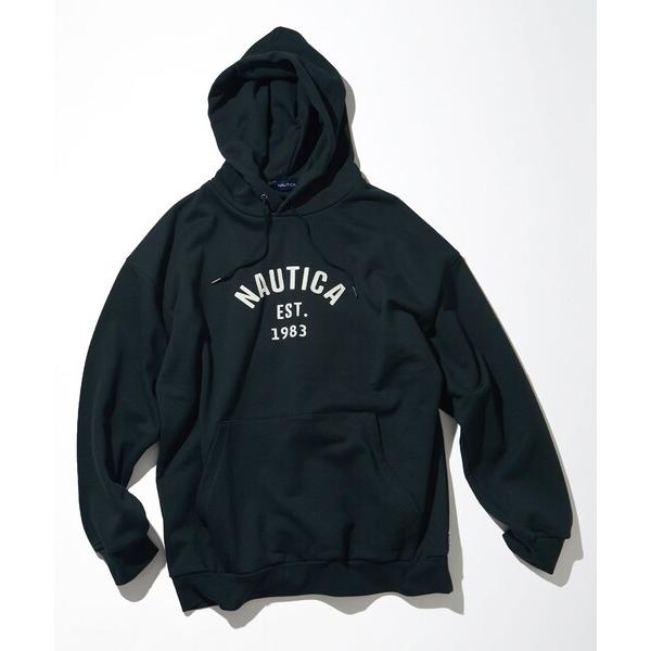 「NAUTICA」 プルオーバーパーカー LARGE チャコールグレー メンズ