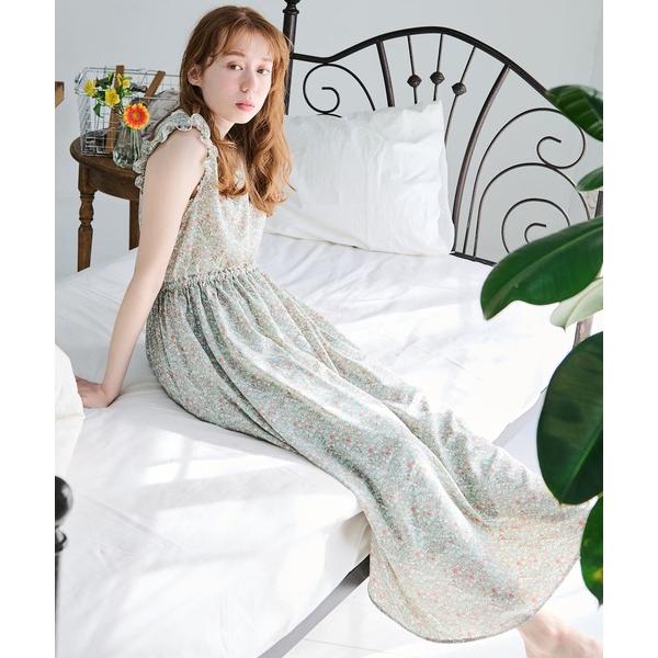 「Crisp」 ノースリーブワンピース FREE ミント レディース