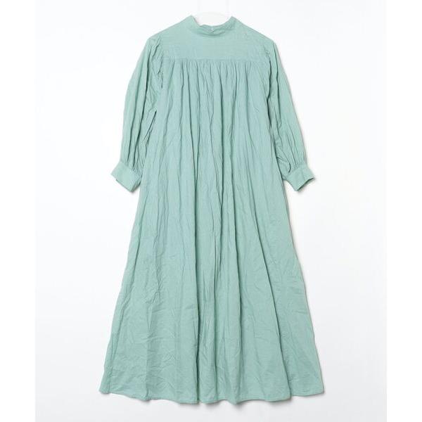「NATURAL BEAUTY BASIC」 長袖ワンピース SMALL グリーン レディース