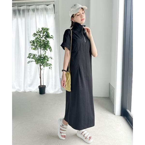 「Java」 半袖ワンピース X-LARGE ブラック レディース