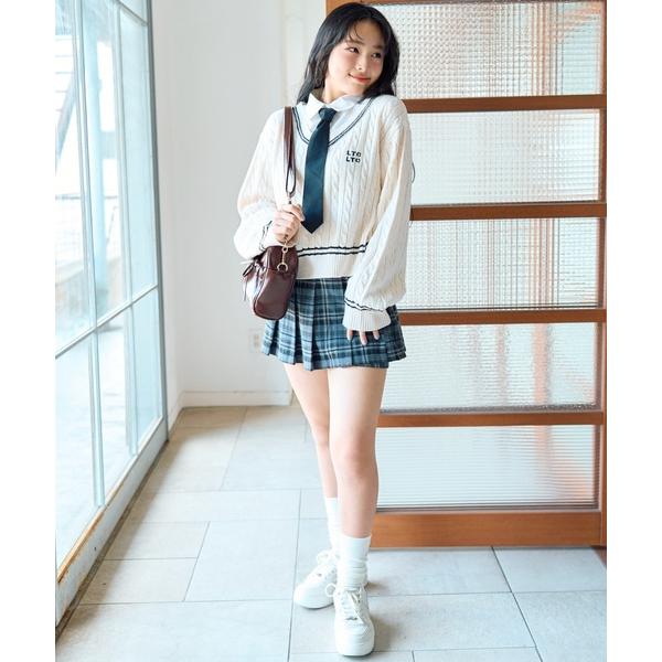 ニット セーター 衿つきレイヤードニット キッズ 子供服 女の子