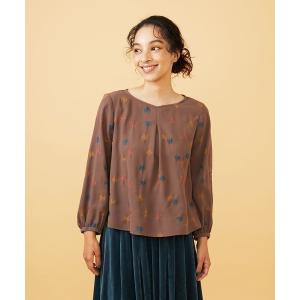 Jocomomola（ホコモモラ） La mancha ドット総刺繍ブラウス