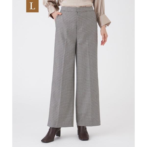 パンツ 「L」ハウンドトゥースストレッチパンツ レディース
