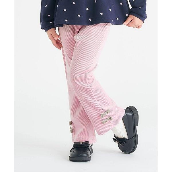 パンツ 「あったか素材」リボンニットコールきゅんパンツ_ジュニア対応 キッズ 子供服 女の子