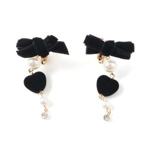 イヤリング リボンパールイヤリング キッズ 子供 女の子